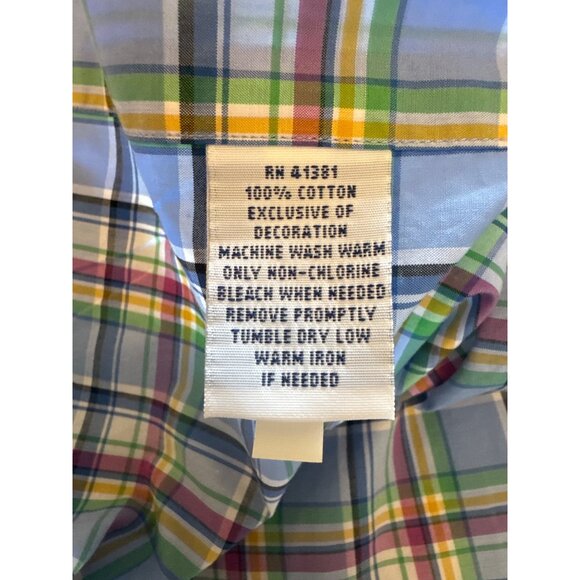 Ralph Lauren Mens Plaid Button-Down Shirt L Multicolor Cotton Long Sleeve - Picture 4 of 7